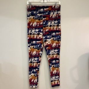 a1784-J5 -Size 0x Terra & Sky Leggings in Multi-Colored